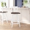Flash Furniture Gwendolyn Commercial Solid Wood Modern Farmhouse Swivel Bar Height Barstool in Antique White Wash ES-G1-29-WH-GG - alternate 1